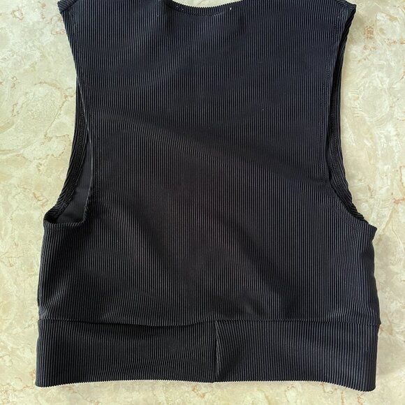 NWT COS Sz L (fits s/m) Ribbed Cropped Tank Bundle One Brown One Black - Picture 5 of 6